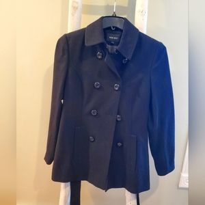 Womans Size 6 Peacoat. Black Nine West. Worn A Couple times. Great Condition.
